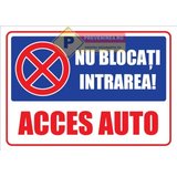 Indicator nu bloca intrarea acces vehicule